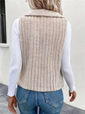 Open Front Fuzzy Vest Coat