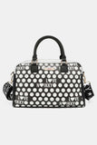 Nicole Lee USA Contrast Polka Dot Handbag