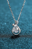 1 Carat Moissanite 925 Sterling Silver Necklace