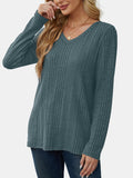 V-Neck Long Sleeve T-Shirt