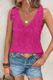 Tie Shoulder V-Neck Tank