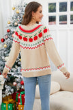 Angel Wings Graphic Round Neck Long Sleeve Sweater