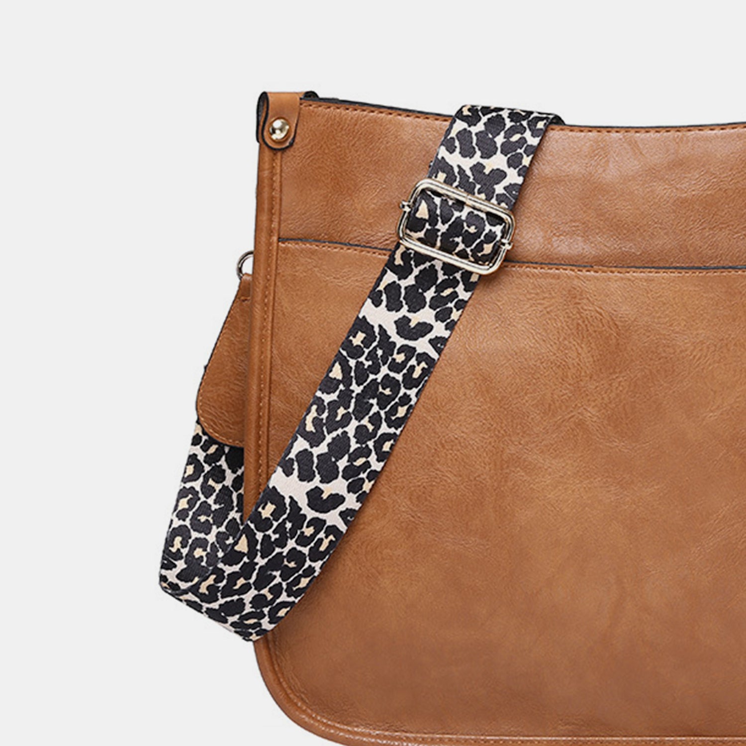 PU Leather Leopard Shoulder Bag