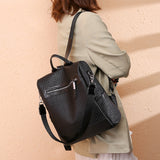 PU Leather Backpack Bag