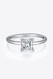 1 Carat Moissanite 925 Sterling Silver Solitaire Ring