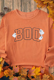 BOO Round Neck Long Sleeve Sweatshirt