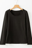 Round Neck Long Sleeve Top