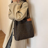 Leopard Canvas Tote Bag