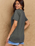 Full Size Round Neck Short Sleeve T-Shirt