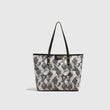 Snakeskin Print PU Leather Tote Bag