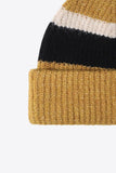 Tricolor Cuffed Knit Beanie