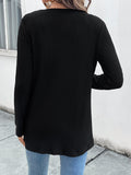 Open Front Long Sleeve Cardigan