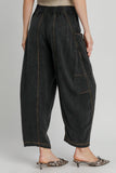 Umgee Elastic Waist Baggy Fit Pants with Pockets