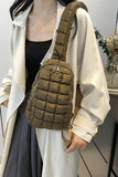 Quilted Nylon Crossbody  Bag