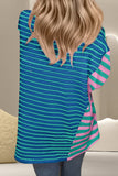 Striped Round Neck Half Sleeve T-Shirt