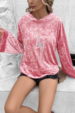 Thunderbolt Sequin Long Sleeve Hoodie