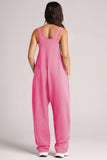 Wide Strap Jumpsuit with Pockets