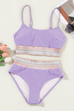 Scoop Neck Spaghetti Strap Bikini Set