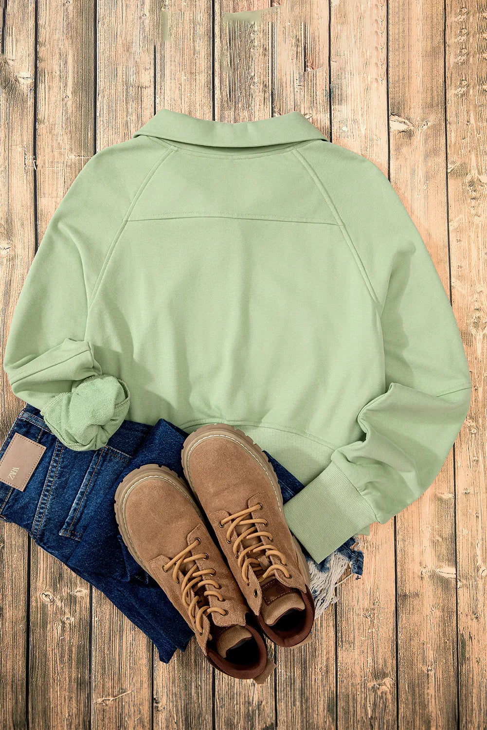 Half Zip Long Sleeve Sweatshirt