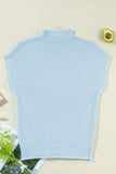 Turtleneck Cap Sleeve Sweater