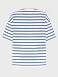 Striped Round Neck Half Sleeve T-Shirt