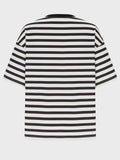 Striped Round Neck Half Sleeve T-Shirt