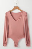 V-Neck Long Sleeve Bodysuit