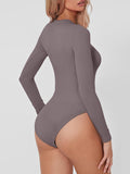 Round Neck Long Sleeve Bodysuit