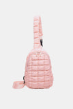 Quilted Nylon Crossbody  Bag