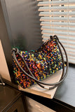 Sequin Double Strap Shoulder Bag