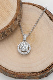 Zircon Pendant 925 Sterling Silver Necklace