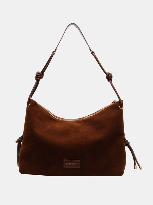 Suede Large Shoulder Bag