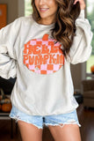 Graphic Round Neck Long Sleeve Sweatshirt