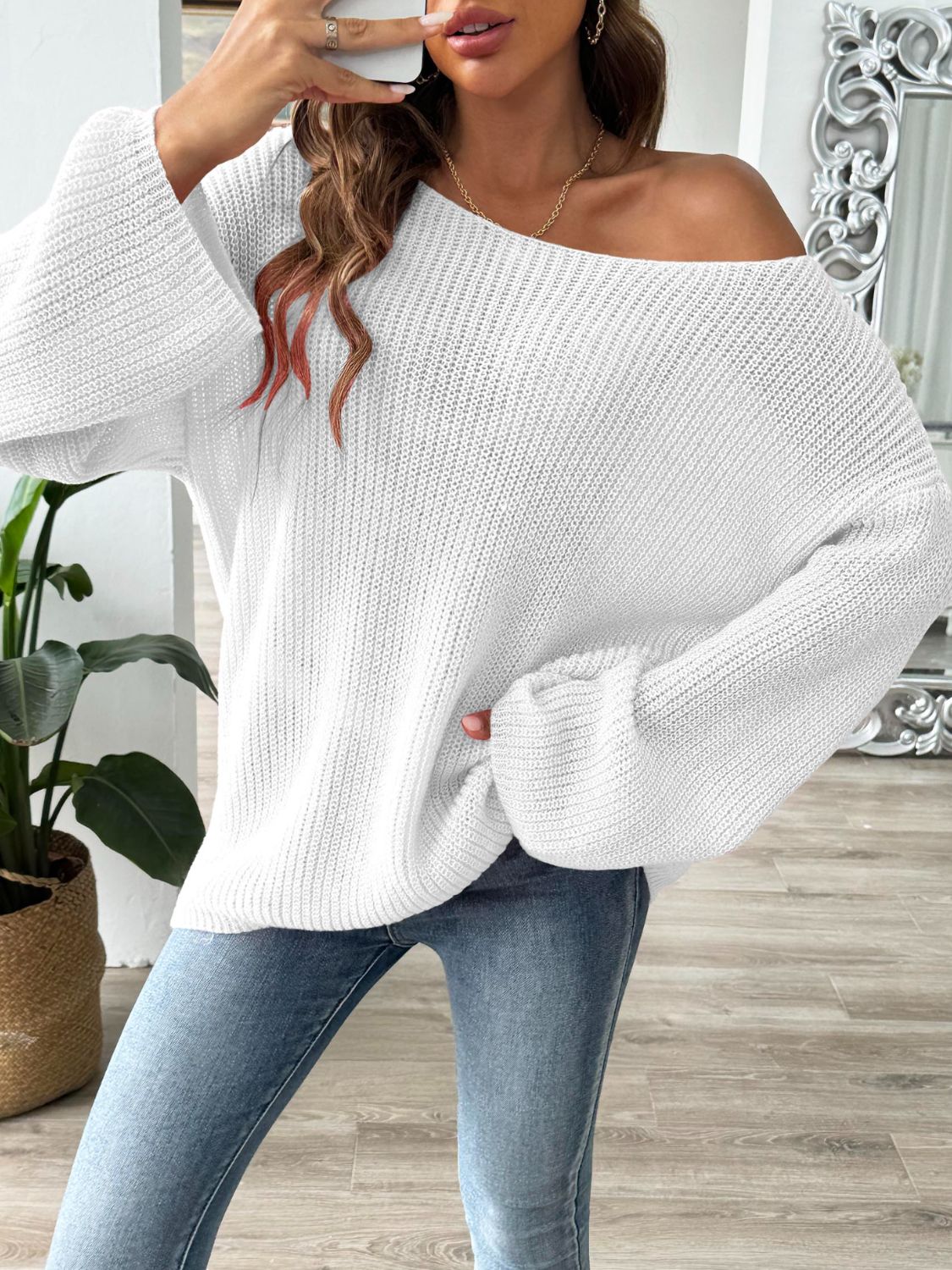 Round Neck Long Sleeve Sweater