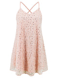 Sequin V-Neck Mini Cami Dress