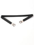 Zinc Alloy Buckle Elastic PU Belt