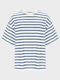 Striped Round Neck Half Sleeve T-Shirt