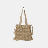 Drawstring Quilted Shoulder Bag