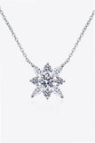 Moissanite Rhodium-Plated Necklace