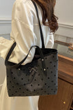 Bow Trim Polyester Tote Bag