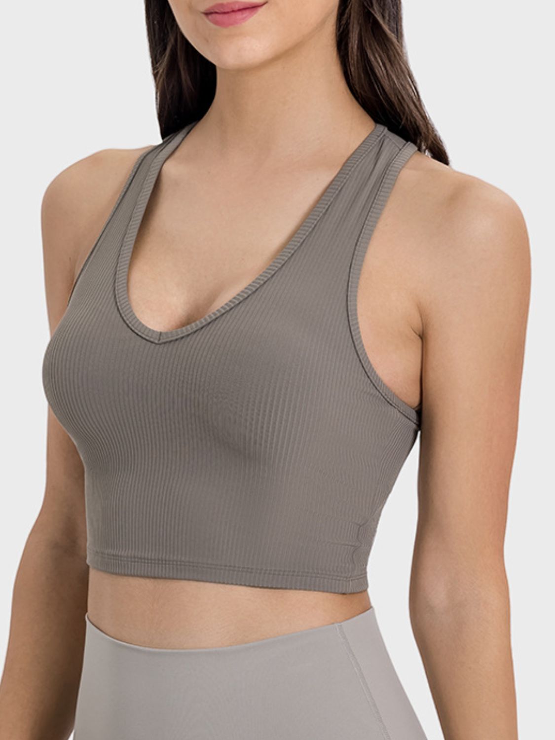 Scoop Neck Wide Strap Active Tank