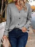 V-Neck Long Sleeve T-Shirt