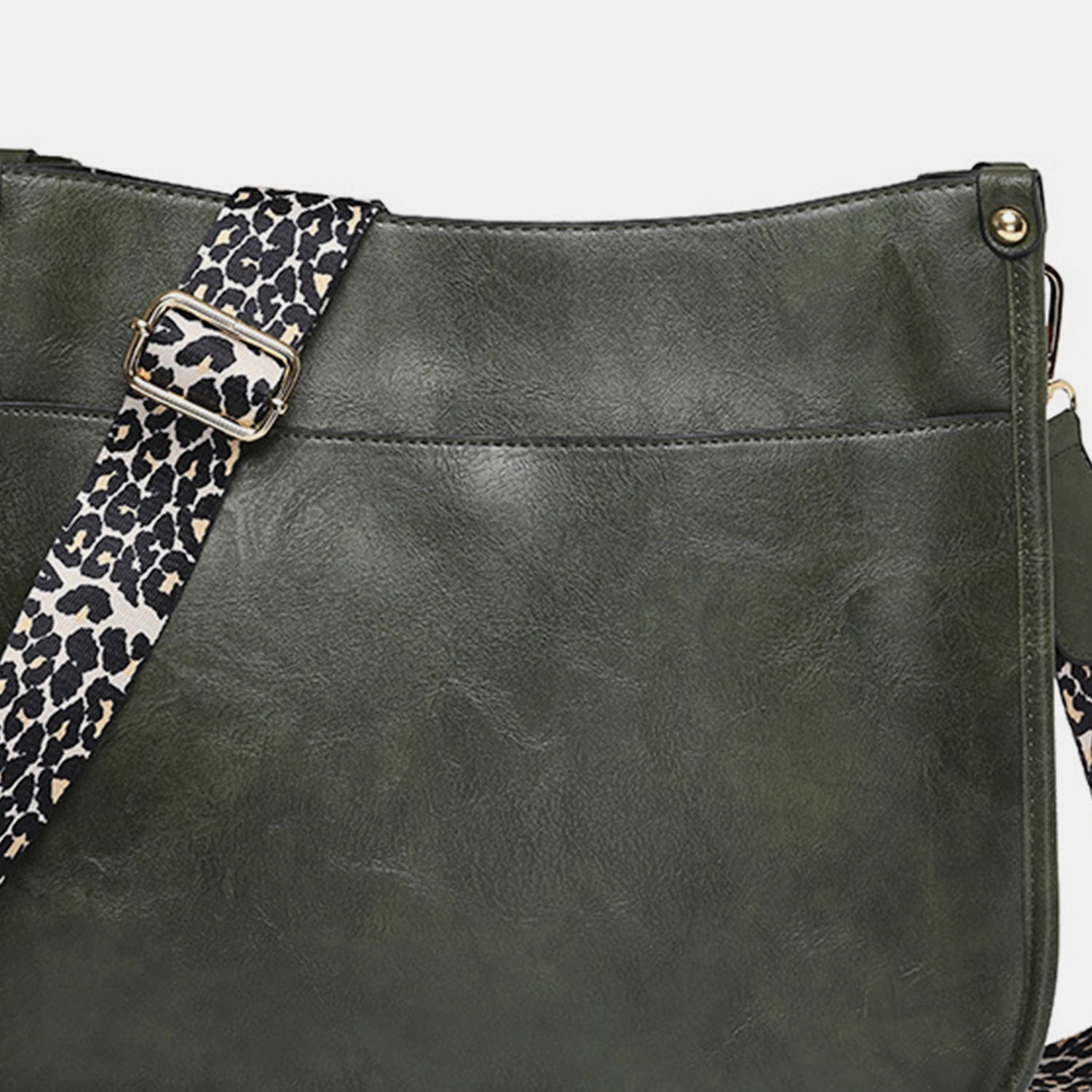 PU Leather Leopard Shoulder Bag