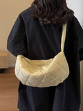 Quilted Polyester Crossbody Bag