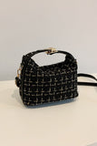 Woven Removable Strap Shoulder Bag