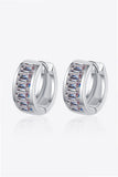 1.8 Carat Moissanite 925 Sterling Silver Huggie Earrings