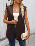 Side Slit Open Front Vest