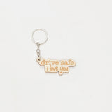 Letter Wooden Key Chain