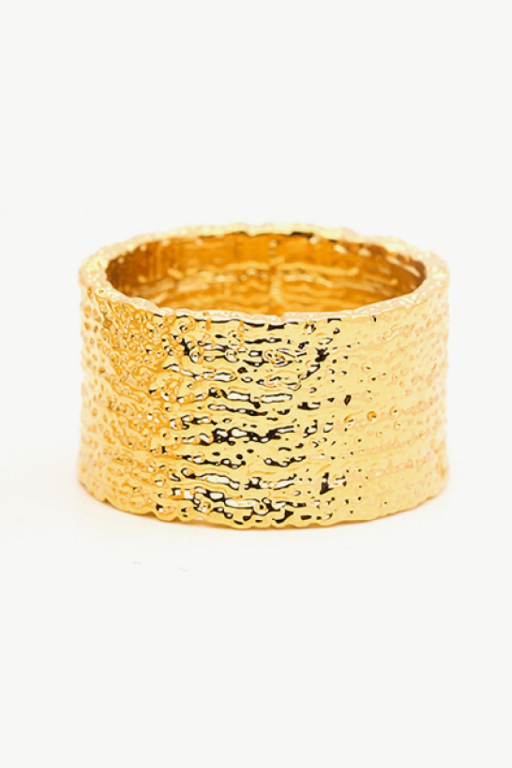 Textured Thick Band Ring