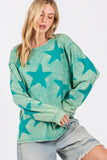 SAGE + FIG Mineral Wash Star Pattern T-Shirt